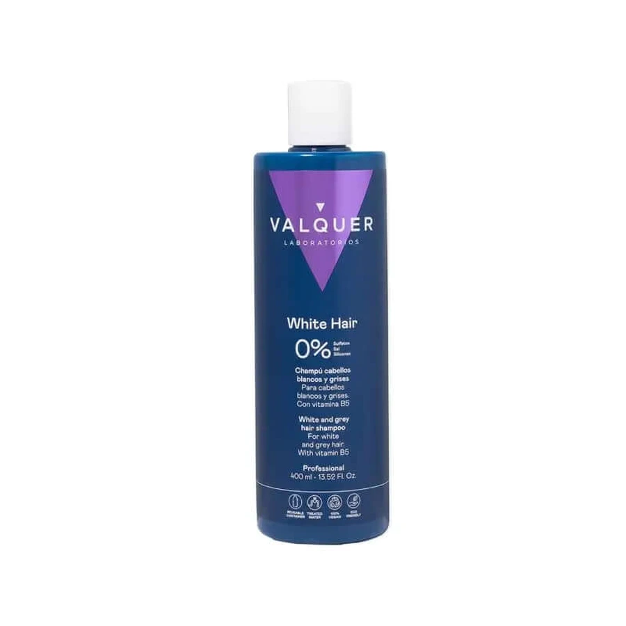 Valquer Hair Care Șampon pentru păr alb și gri, 400 ml