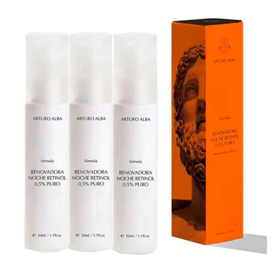 Arturo Alba Retinol Night Renewal Formula 0.5% Pure, 3 x 50 Ml