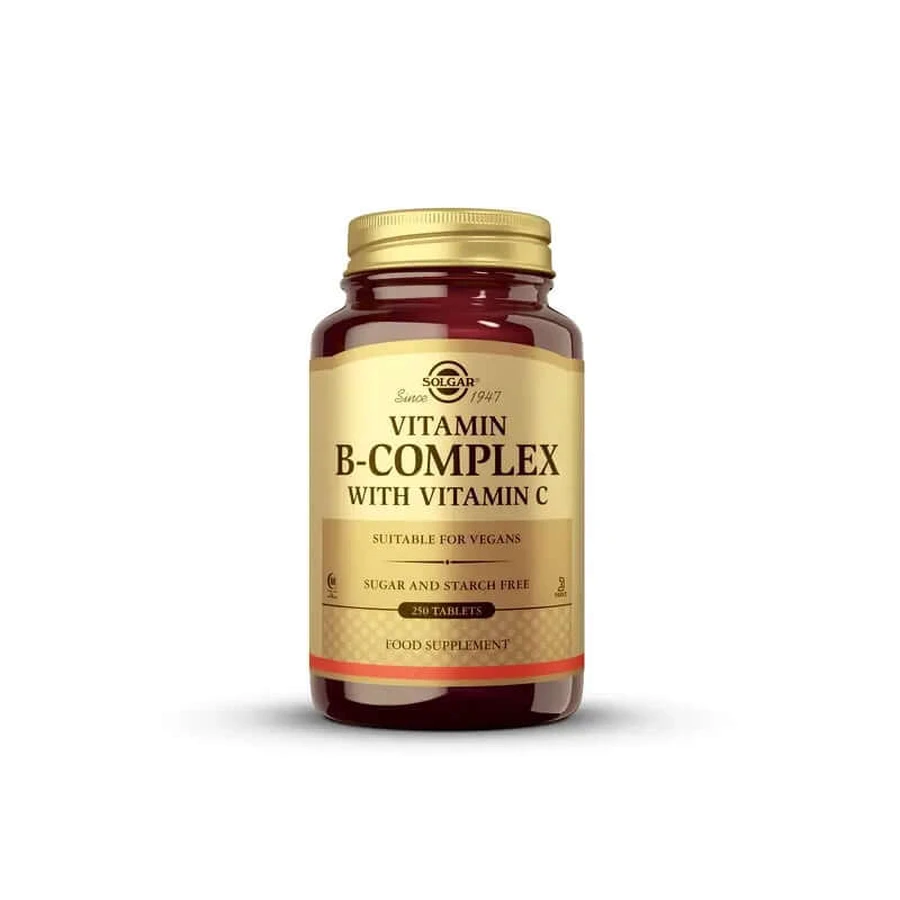 Solgar B-complex met vitamine C, 250 tabletten