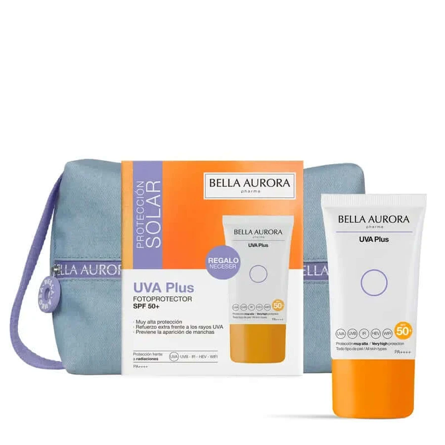 Bella Aurora Photoprotecteur Anti-taches Uva Plus Spf50+ + Jean Gift Bag, 50 ml