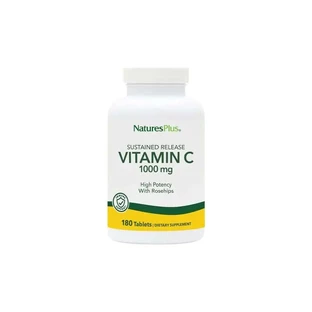 Natures Plus Vit. C 1000Mg.Con Escaramujo, 180 Comprimidos