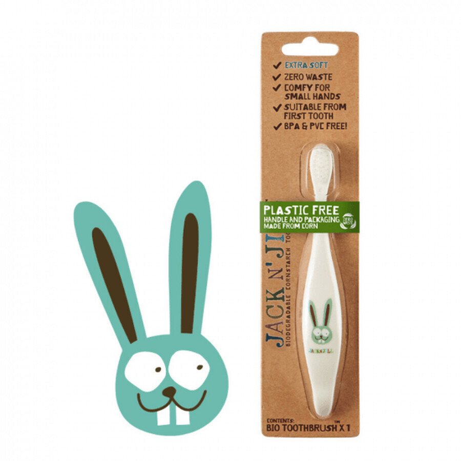 Comprar Cepillo de dientes ecológico para bebés y niños Bunny, Jack N Jill Cepillo de dientes ecológico para bebés y niños Bunny, Jack N Jill