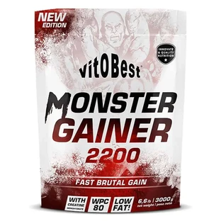 Vit.O.Best Monster Gainer 2200 Vanille, 3 Kg