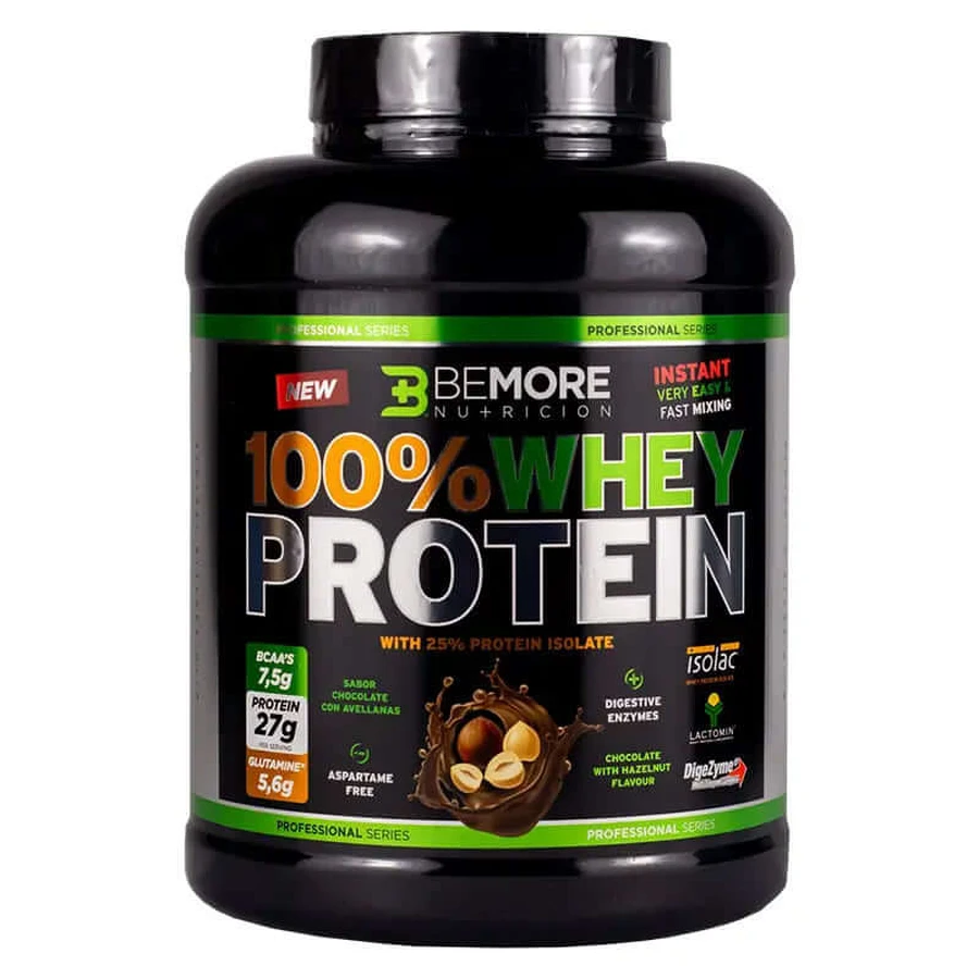 Bemore Nutrition 100% Whey Protein Chocolate Hazelnut Flavor 2 Kg