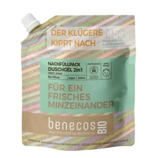 Benecos Badgel 2 In 1 Mint Navulling 500Ml. Bio Vegan
