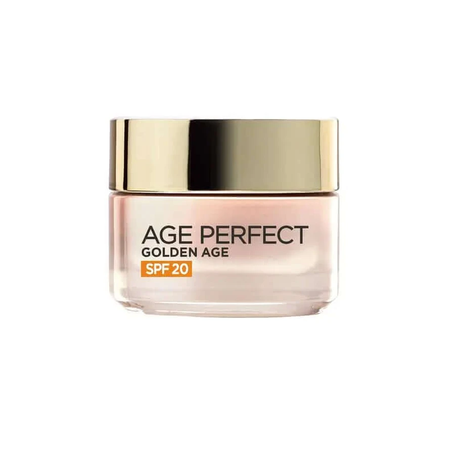 L'Oréal Paris Age Perfect Golden Age krem na dzień z ochroną przeciwsłoneczną Spf 20 do skóry dojrzałej i pozbawionej blasku: ceny i cechy