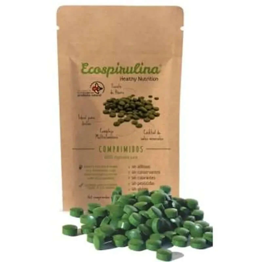 Ecospirulina Pure Spirulina, 200 Tablets