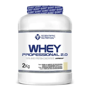 Scientiffic Nutrition Whey Professional 2.0 Vainilla Nueces Macadam, 2 kg