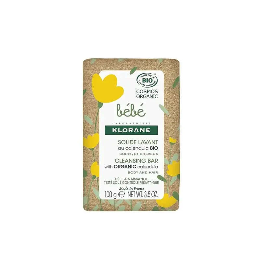 Klorane Certified Organic Solid Cleanser Calendula - Körper & Haar - Baby , 100 g