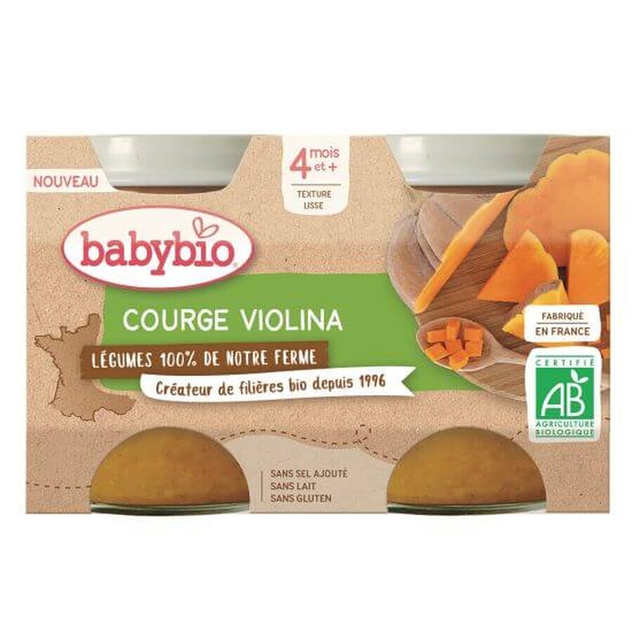 Comprar Puré de calabaza Violina eco, +4 meses, 2x130g Babybio Puré de calabaza Violina eco, +4 meses, 2x130g Babybio