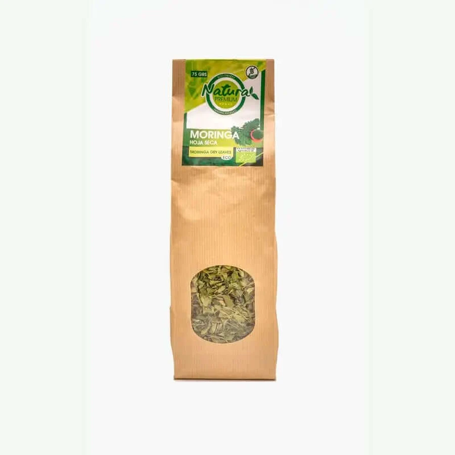 Natura Premium Moringa Gedroogd Blad Kraft Bio , 75 g