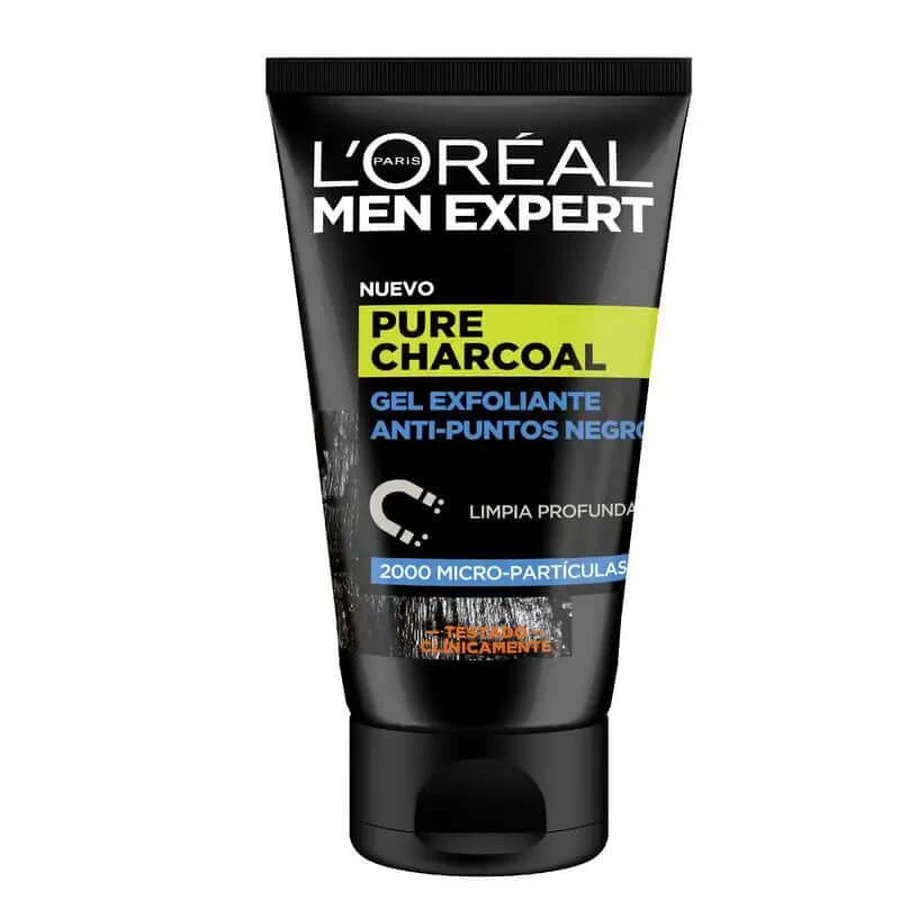 L'Oréal Paris Men Expert Pure Charcoal Exfoliating Gel Anti-Blackheads 100 Ml