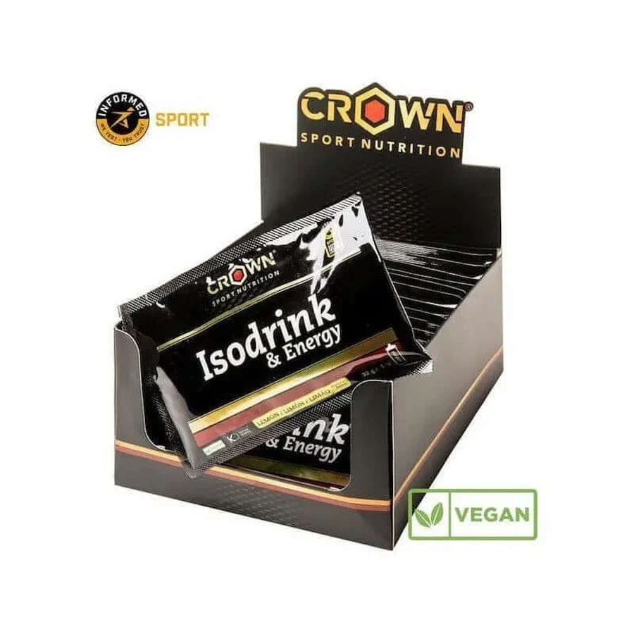 Crown Sport Nutrition Isodrink & Energy Citroen Enkelvoudige dosis , 18 x 32 gram