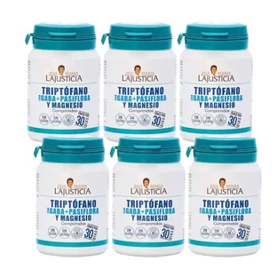 Ana Maria Lajusticia Tryptophan mit GABA + Plasifora und Magnesium, Packung 6 x 60 Tabletten