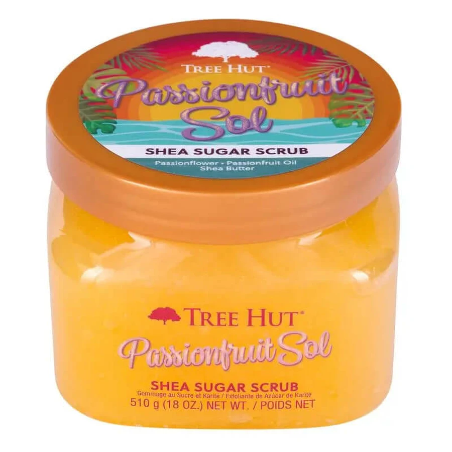 Tree Hut Exfoliërende Suikerscrub, Passievrucht Sol, 510 g