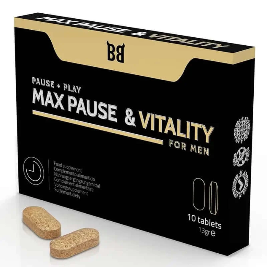 Blackbull von Spartan Max Pause & Vitalität Retardant für Männer 10 Kapseln