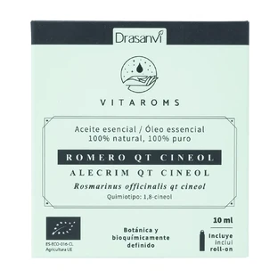 Drasanvi Vitaroms Rosemary Essential Oil Qt Cineol Bio , 10 ml