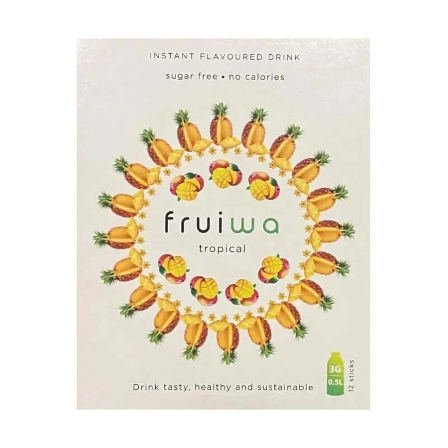 Fruiwa Tropical Flavor Instant Drink Powder With Vitamin C And Sweetener, 36 grams