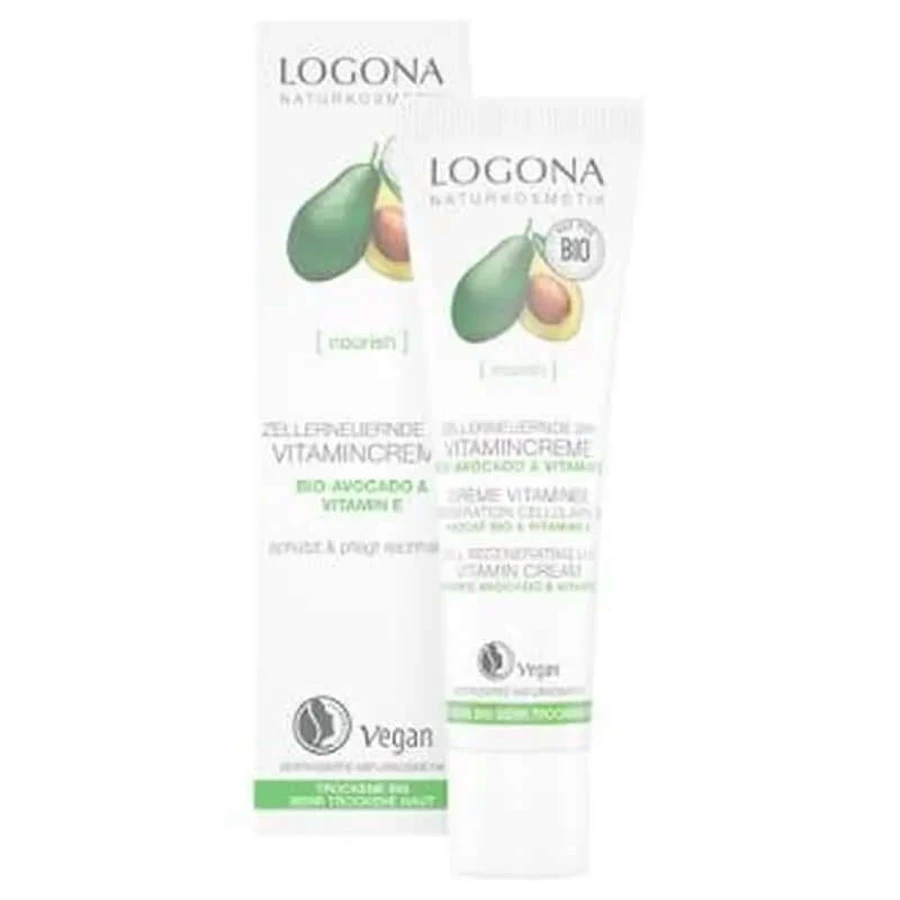 Logona Crema Vitaminica Regeneradora 24H Aguacate 30Ml