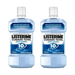 Listerine Duplo - Erweiterte Anti-Tartar-Mundspülung, 2 x 500 ml