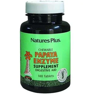 Natures Plus Papaya Enzime, 180 Chewable Tablets