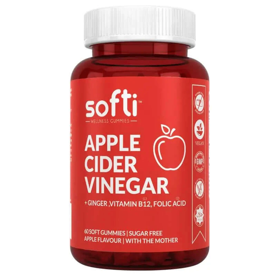 Softi Gummies de vinaigre de cidre de pomme, 60 gummies