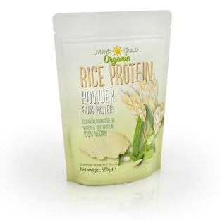 Proteína de arroz ecológica en polvo, 500 g, Maya Gold
