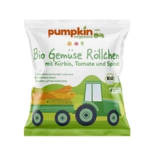 Hojaldres naturales ecológicos, tubos vegetales, 20g, Pumpkin Organics