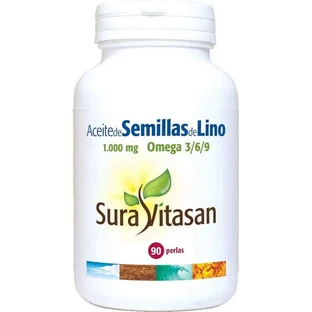 Sura Vitasan Ac Lijnzaad 1000 Mg , 90 parels