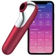 Satisfyer Connect Dual Love Air gepulseerde vibrator en zuignap Rood