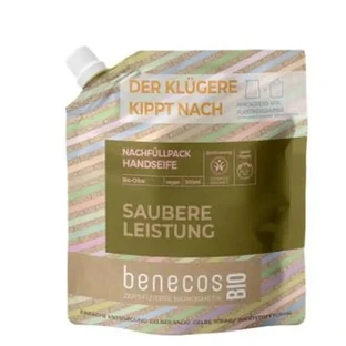 Benecos Olive Hand Soap 500ml Refill. Bio Vegan