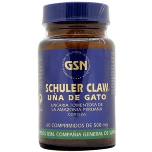 Gsn Schuler Claw 500 Mg Cat's Claw, 60 Comprimés