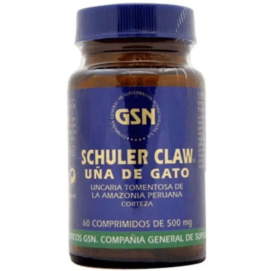 Gsn Schuler Claw 500 Mg Cat's Claw, 60 Comprimés