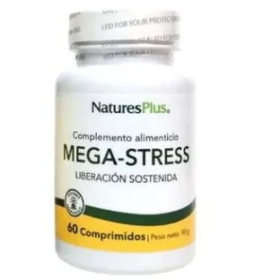 Natures Plus Mega-Stress, 60 Comprimidos