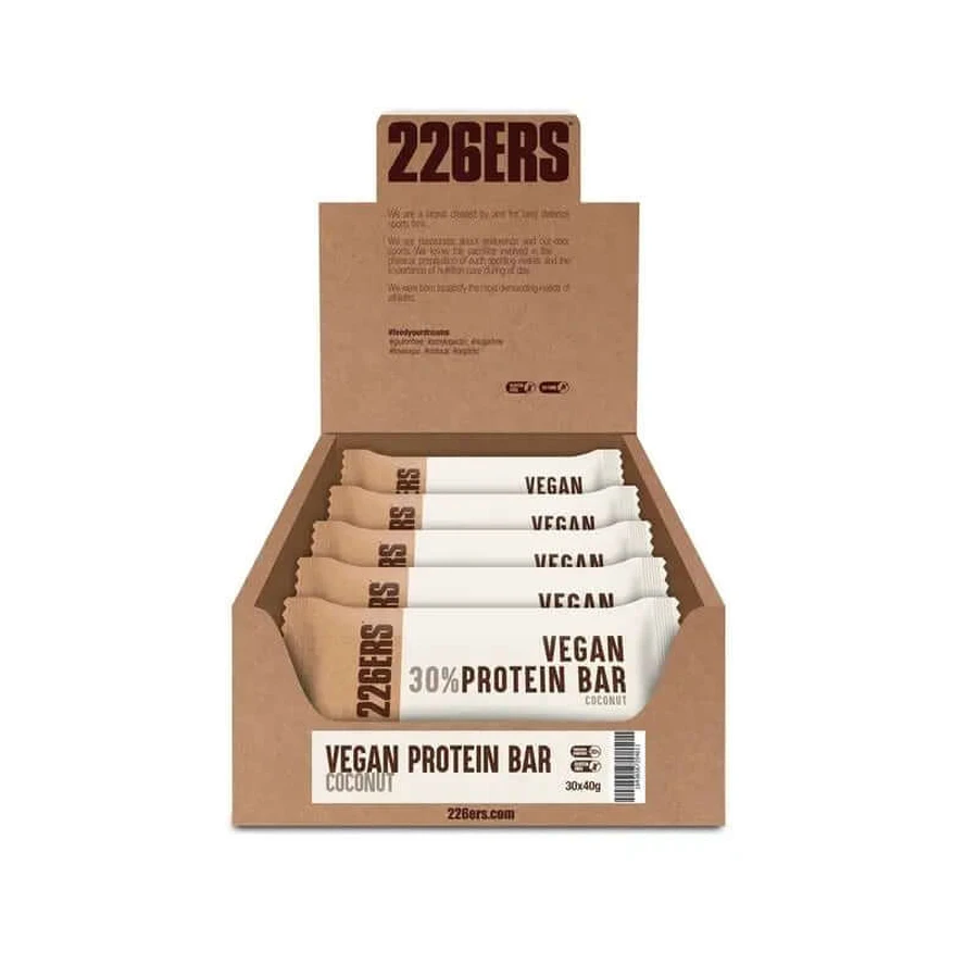 226Ers Vegan Protein Bar Barrita Proteica Vegana Coco, 30x40 gr