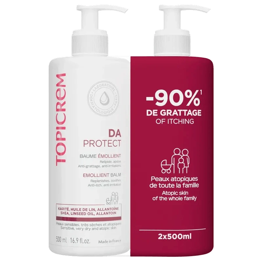 Topicrem Duo Pack Da Protect Emollient Balm 500 Ml 2. Einheit 50%.
