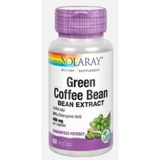 Solaray Grüner Kaffee (Cafe Verde) Extrakt 400Mg. 60 Kapseln