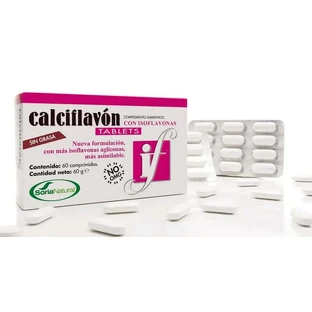 Soria Natuurlijke Calciflavon, 60 Tabletten