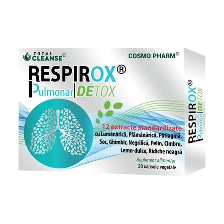 Respirox Pulmonar Detox Total Cleanse, 30 capsules, Cosmo Pharm