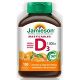 Jamieson Vitamine D3 Kauwtabletten 1000Ui , 100 tabletten