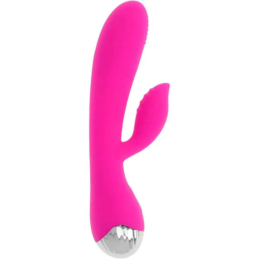 Ohmama Vibrateurs Vibrateur rechargeable avec lapin 10 modes de vibration 19 Cm