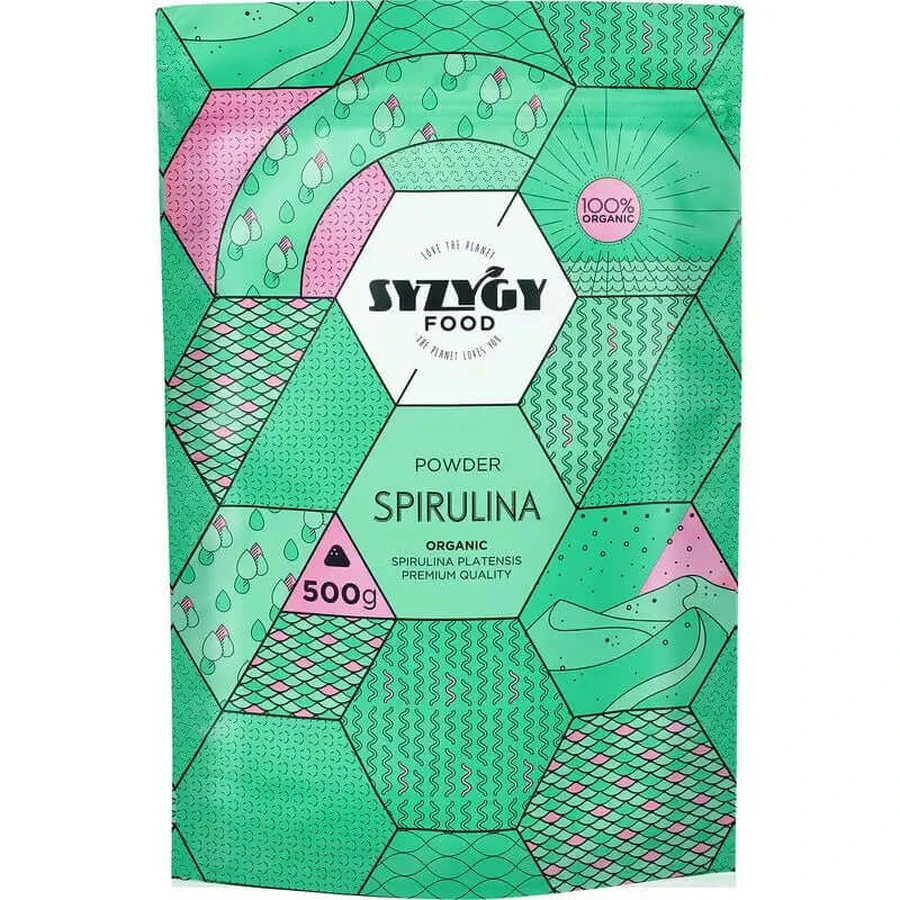 Syzygy Voedingssupplement Spirulina Poeder Biologisch Gecertificeerd , 500 g
