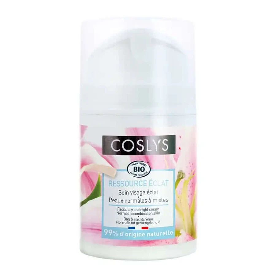 Coslys Normal Combination Skin Day Cream With Lily Blossom, 50 ml