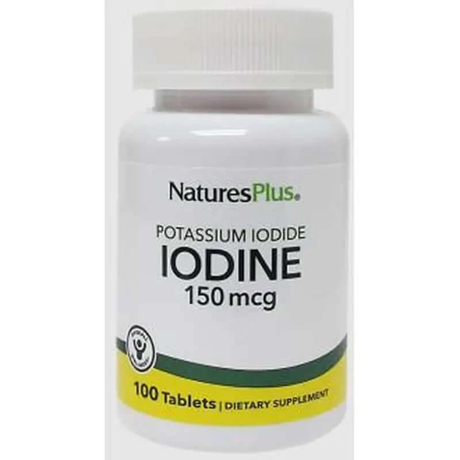 Natures Plus Iodine Yoduro Potasico, 100 Comprimidos