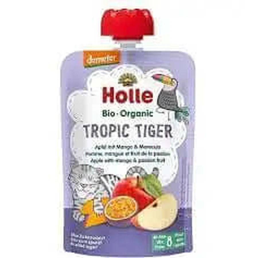 Appel, Mango en Passievrucht Holle Pouche, 100 gr.