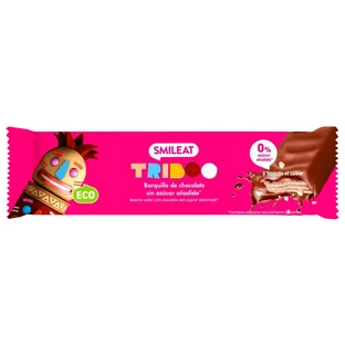 Smileat Barquillo Recubierto de Chocolate , 40 gr ECO
