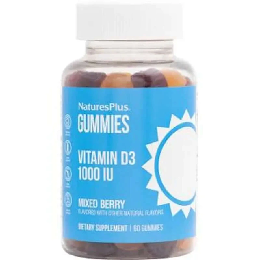 Natures Plus Gummies Vitamin D3, 60 Gummies