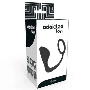 Verslaafde Toys Anaalplug Met Zwarte Penisring