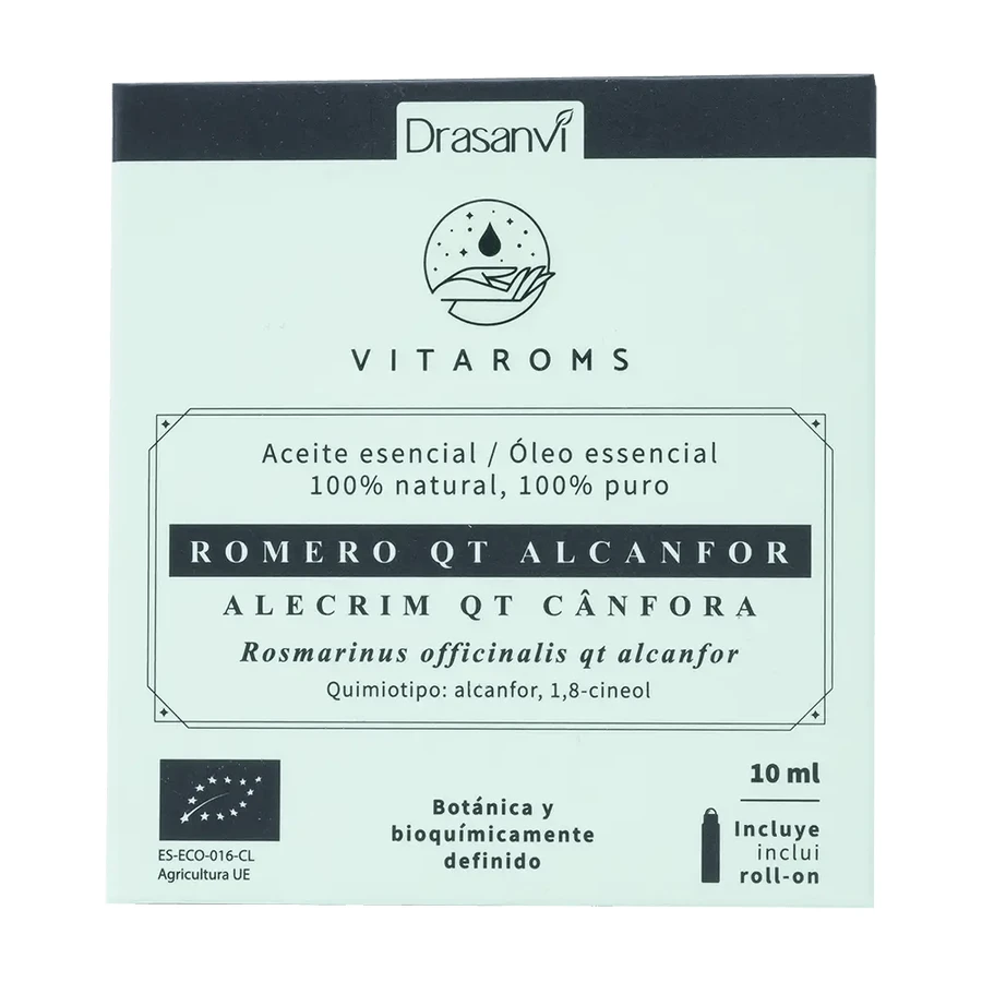 Drasanvi Vitaroms Rosmarin Qt Kampfer Bio Ätherisches Öl , 10 ml