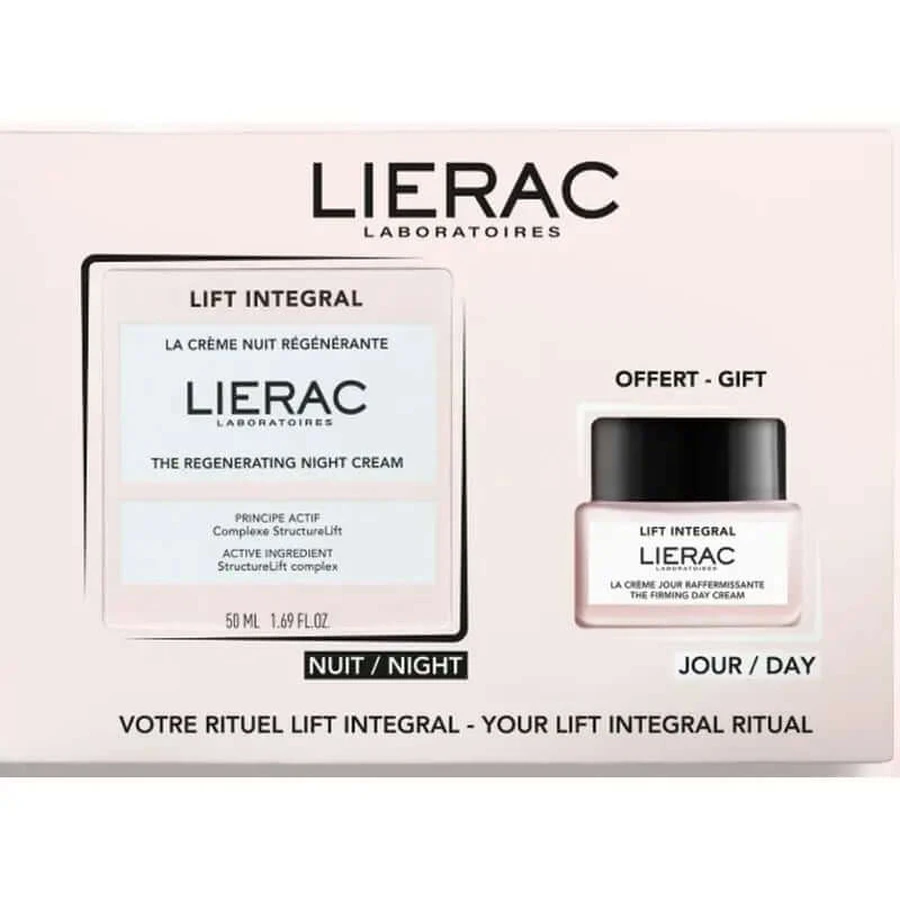 Lierac Set Nachtcreme Lift Integral + Minigröße Tagescreme 20Ml